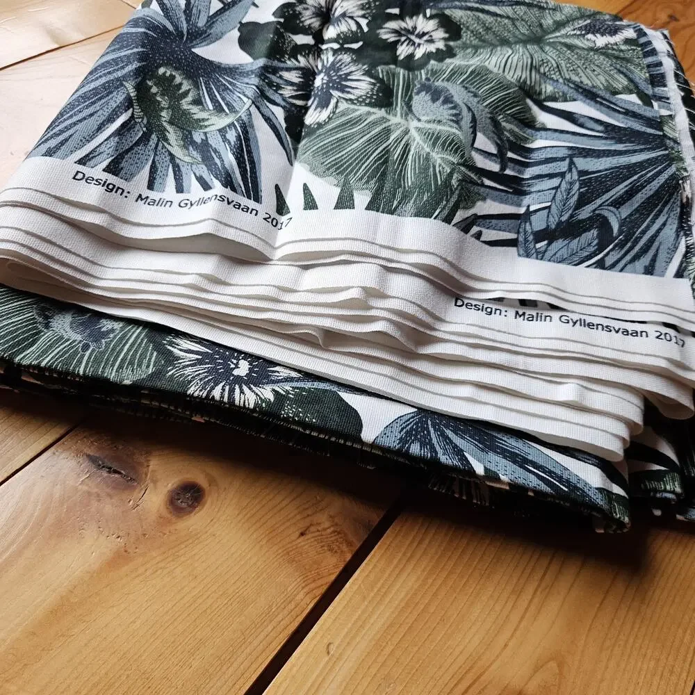 5.5 Yards IKEA TORGERD Fabric Drapery Upholstery Green 59x202